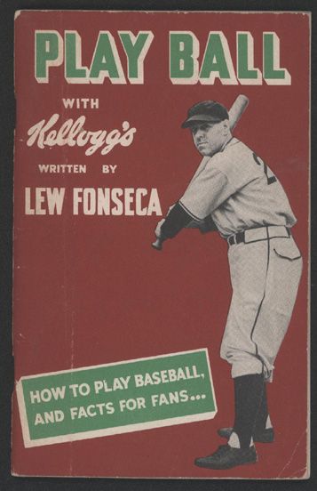 1939 Kellogg's Premium Booklet Fonseca
